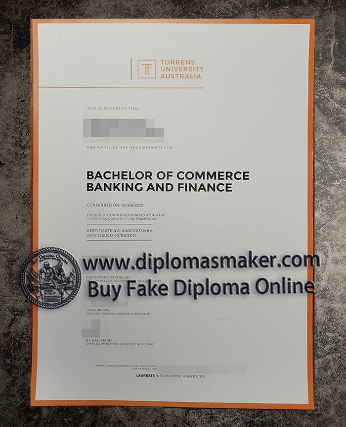purchase fake Torrens University Australia diploma