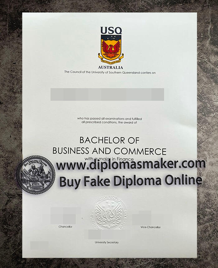 purchase fake USQ Australia diploma