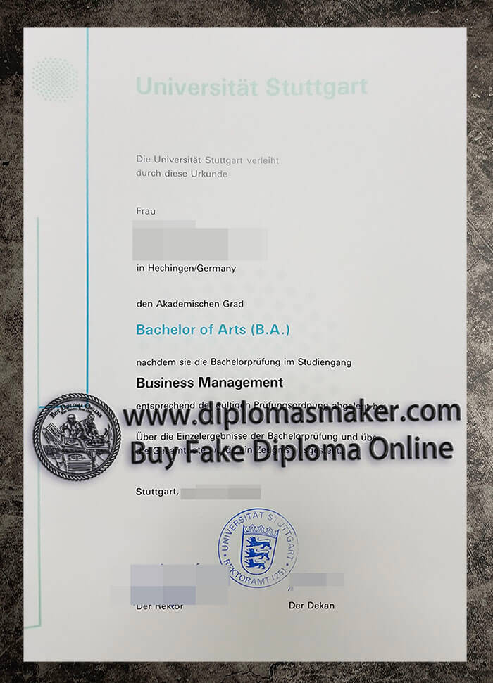 purchase fake Universitat Stuttgart diploma