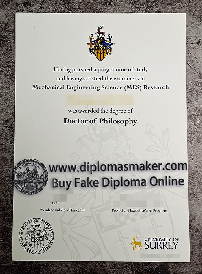 purchase fake University Surrey diploma