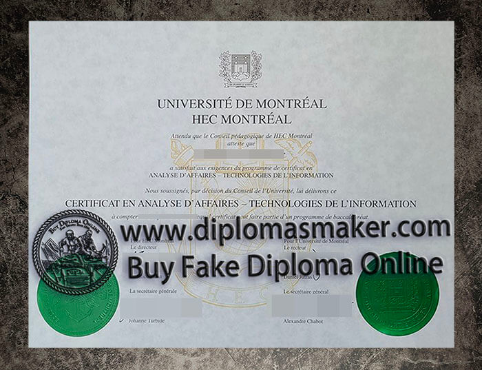 purchase fake University de Montreal diploma