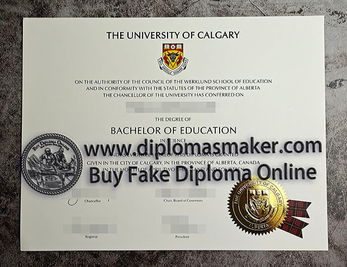 purchase fake University of Calgary diploma