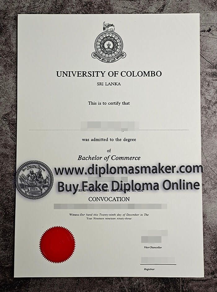 purchase fake University of Colombo diploma