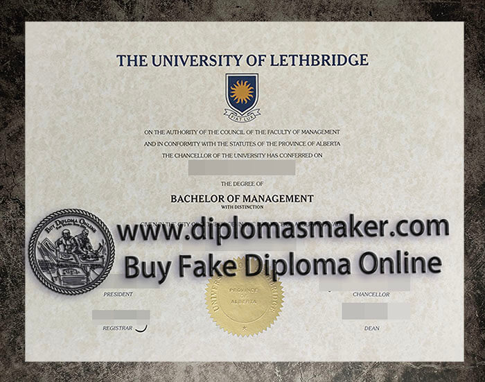 purchase fake University of Lethbridge diploma