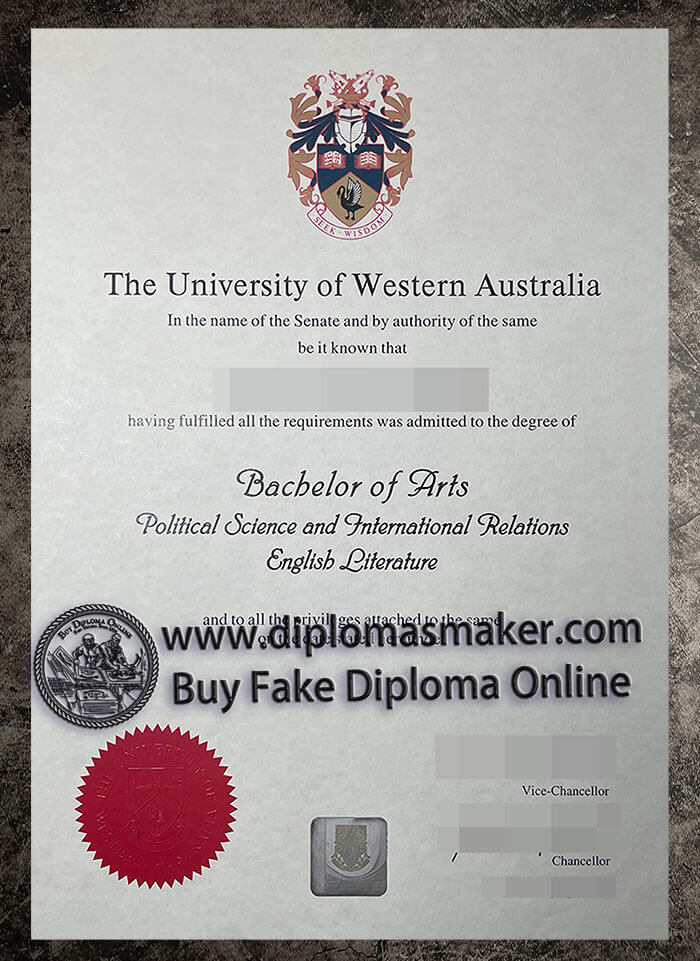 purchase fake University of Western Australia diploma