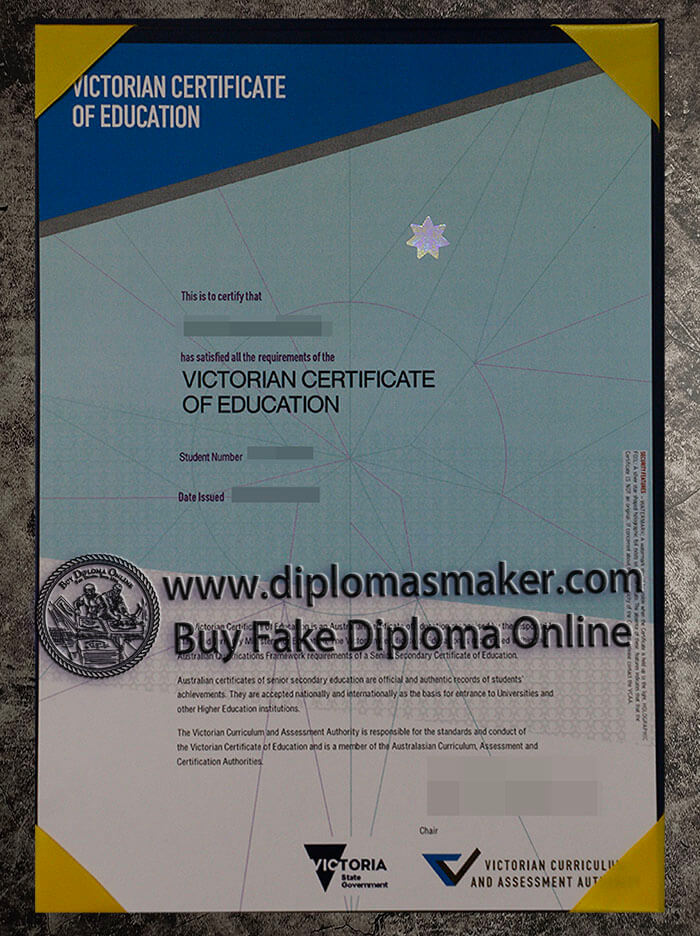 purchase fake Victorian certificate of Education