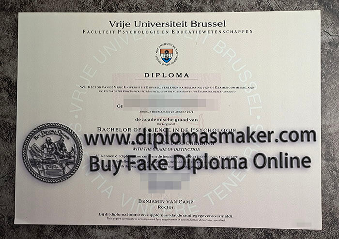 purchase fake Vrije Universiteit Brussel degree
