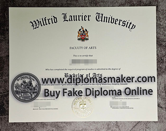 purchase fake Wilfrid Laurier University diploma