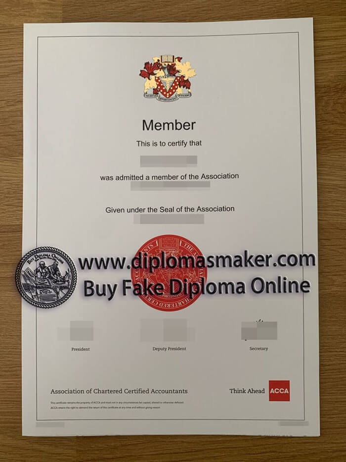 purchase fake ACCA certificate