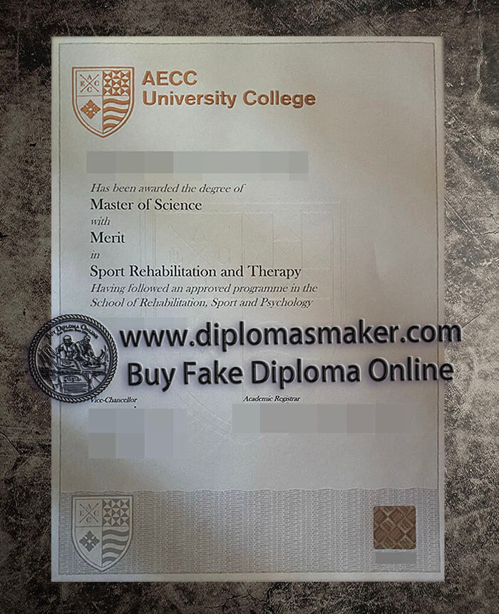 purchase fake AECC University College diploma