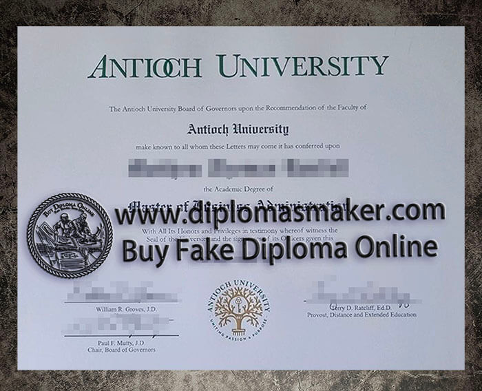 purchase fake Antioch University diploma
