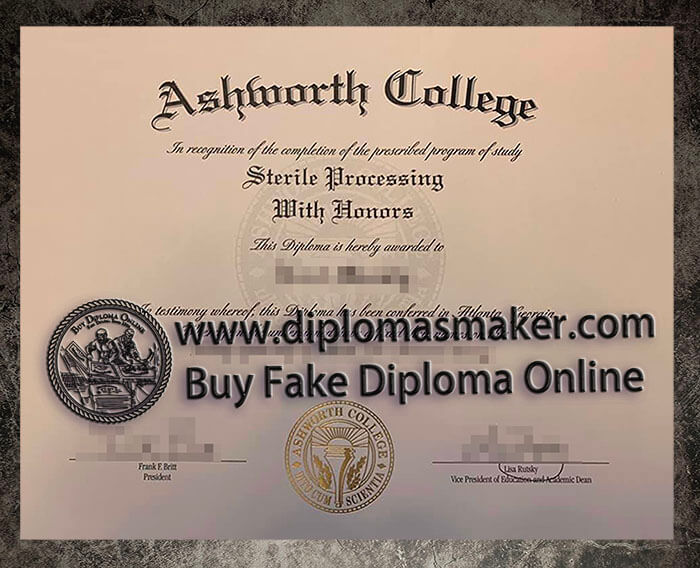 purchase fake Ashworth College degree