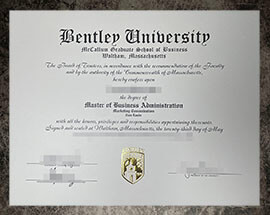 purchase fake Bentley University degree