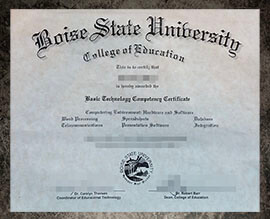 purchase fake Boise State University certificate