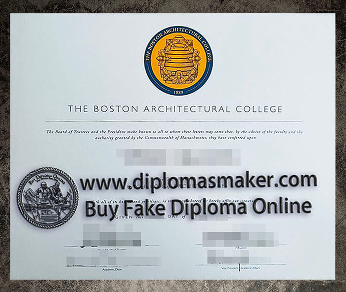 purchase fake Boston Architectural College diploma
