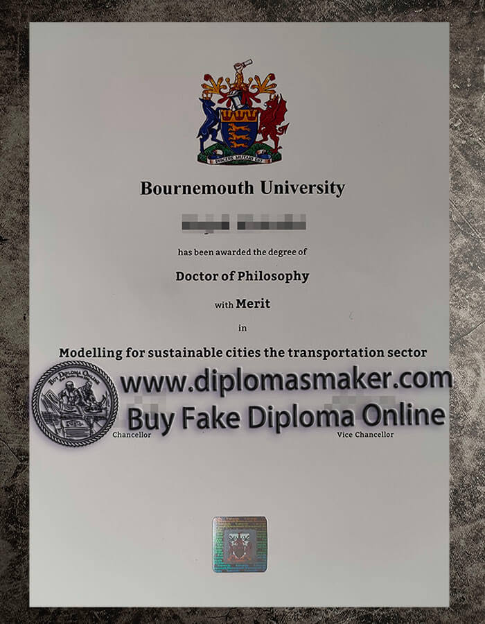 purchase fake Bournemouth University diploma