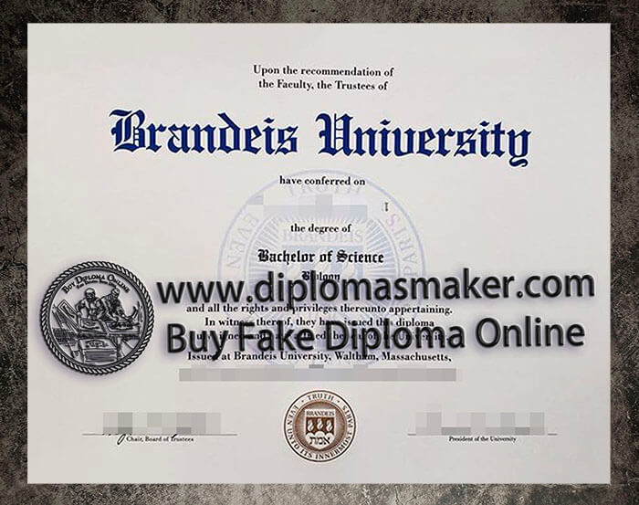 purchase fake Brandeis University diploma