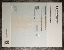 purchase fake Cambridge Assessment International Education certificate