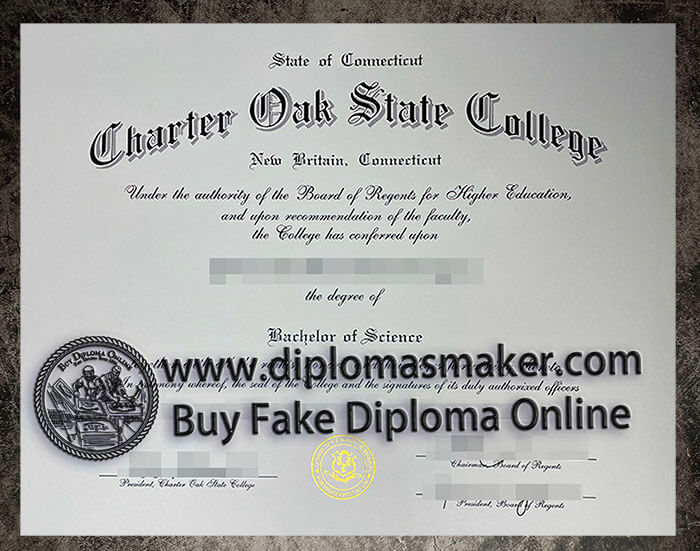 purchase fake Charter Oak State College diploma