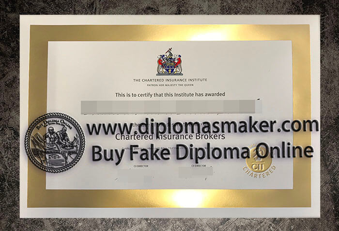 purchase fake Chartered Insurance Institute certificate