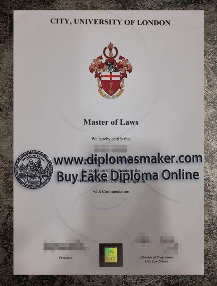 purchase fake City, University of London diploma