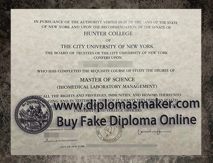 purchase fake City University of New York diploma