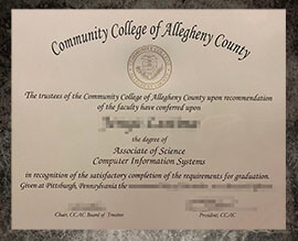 purchase fake Community College of Allegheny County degree