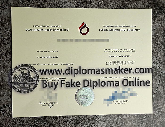 purchase fake Cyprus International University diploma