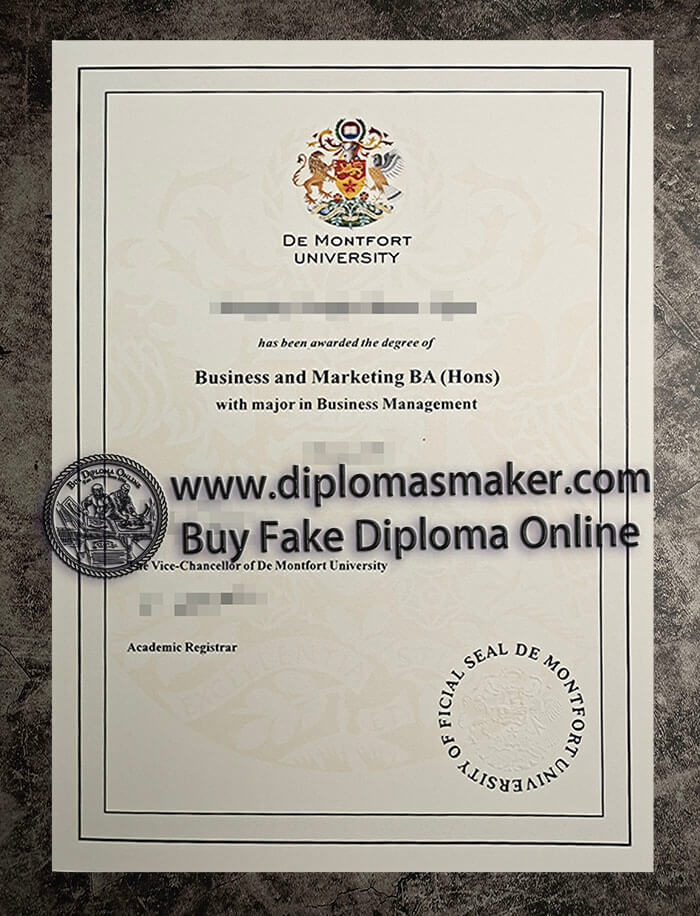 purchase fake De Montfort University diploma