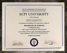 purchase fake ECPI University degree