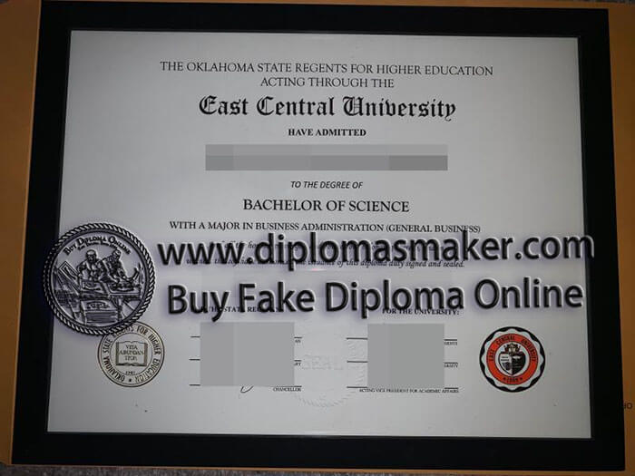 Buy the latest to fake East Central University degree online East-Central-University-degree