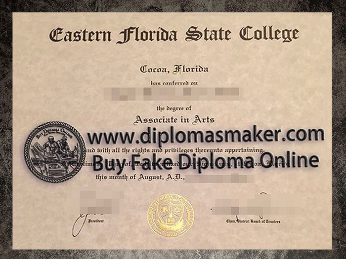 purchase fake Eastern Florida State College diploma