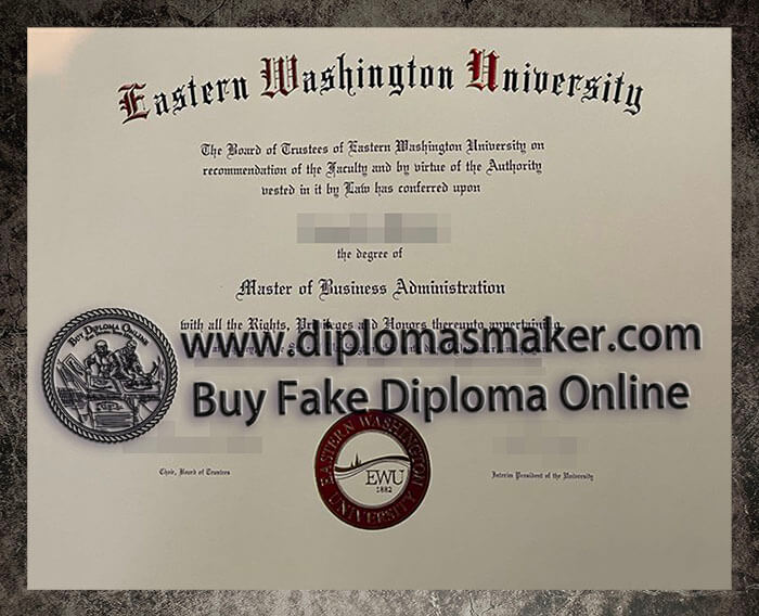 purchase fake Eastern Washington University diploma