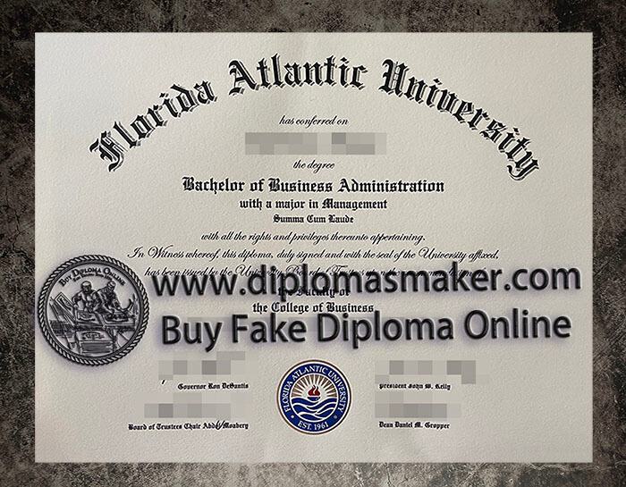 purchase fake Florida Atlantic University diploma