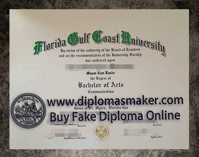 purchase fake Florida Gulf Coast University diploma