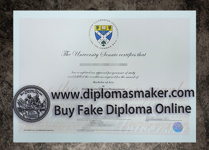 purchase fake Glasgow Caledonian University diploma
