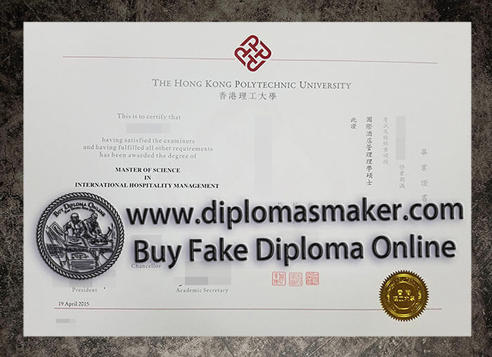 purchase fake Hong Kong Polytechnic University diploma