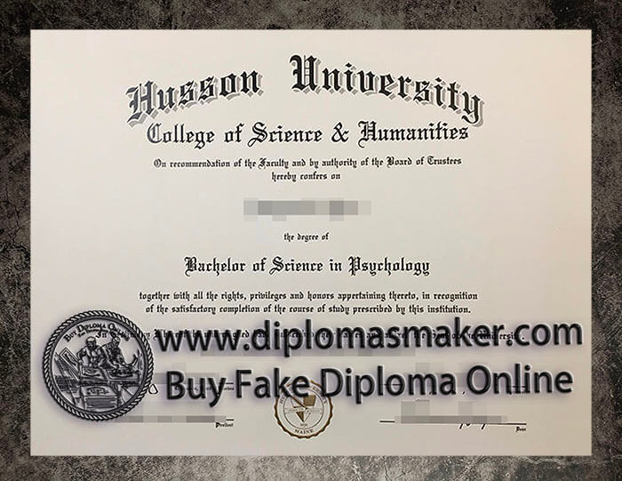 purchase fake Husson University diploma