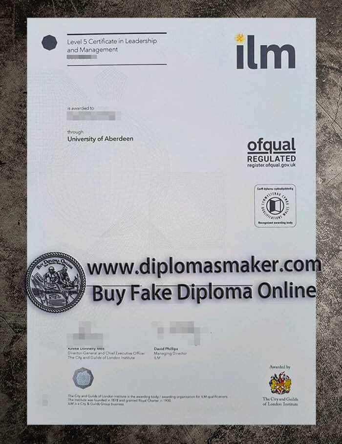 purchase fake ILM Level 5 Certificate in Leadership