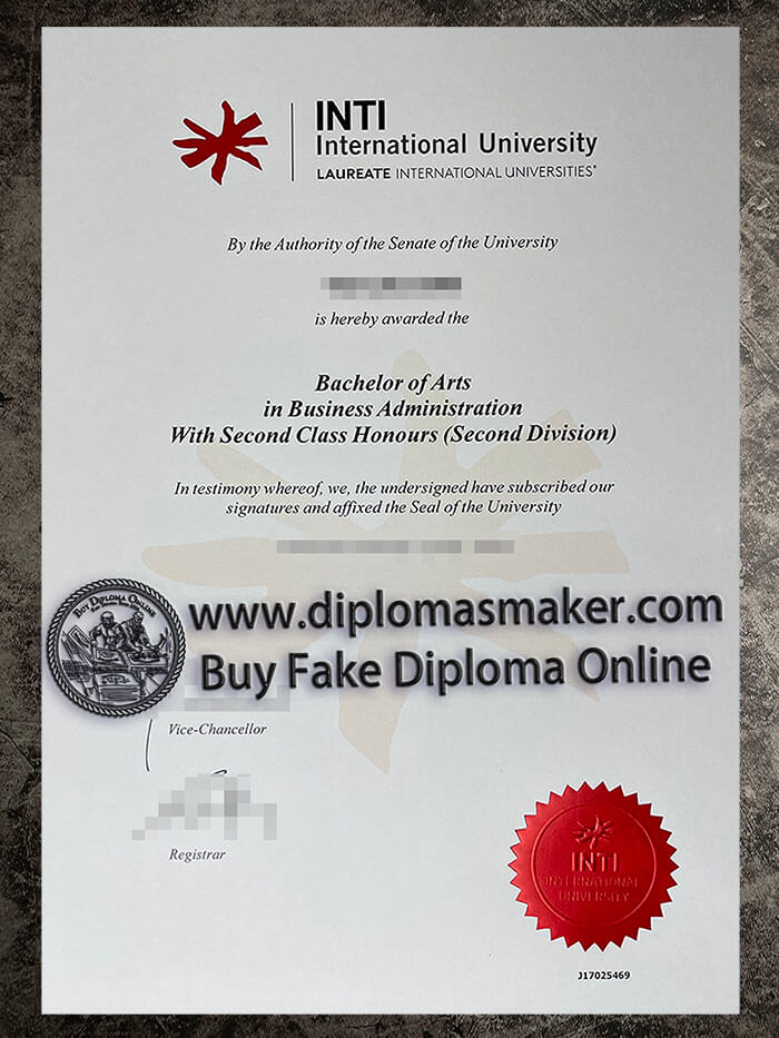purchase fake INTI International University diploma