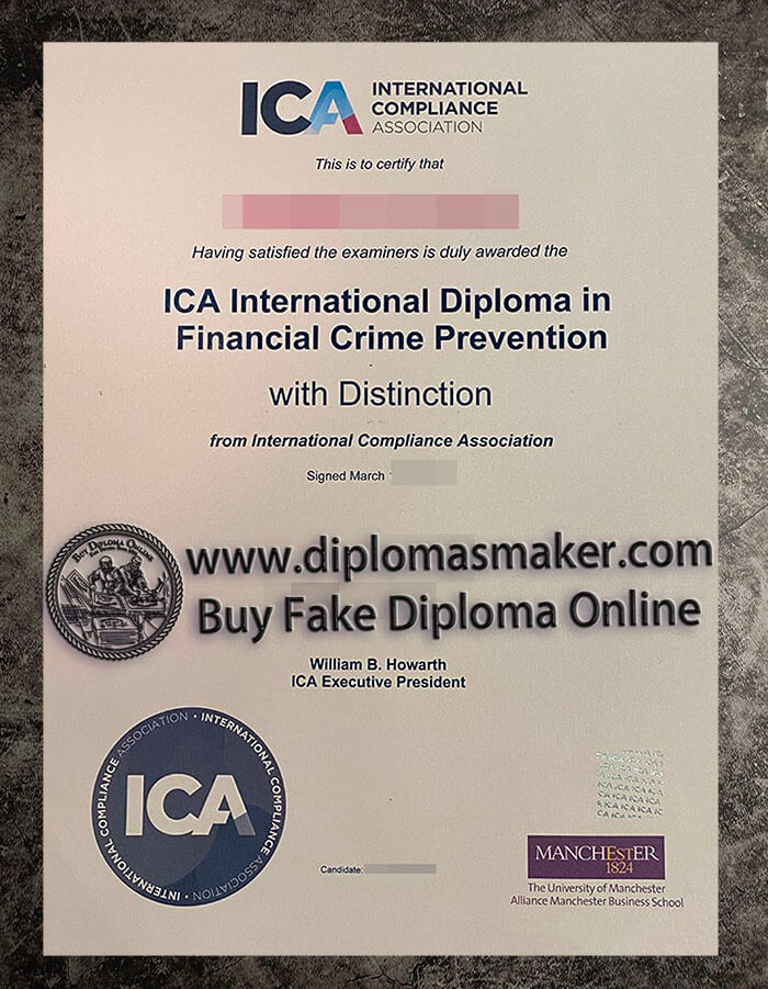 purchase fake International Compliance Association degree