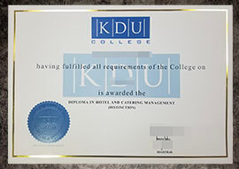 purchase fake KDU College diploma
