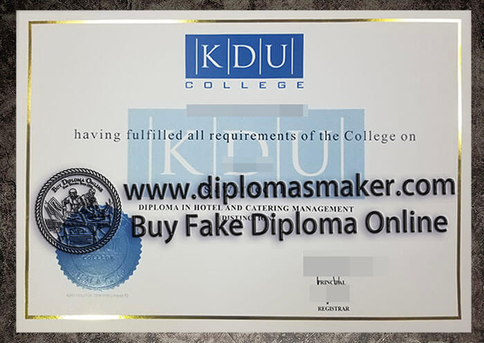 purchase fake KDU College degree