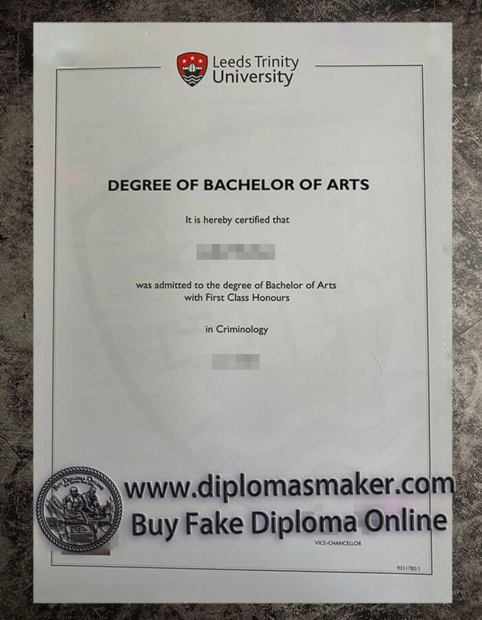 purchase fake Leeds Trinity University diploma