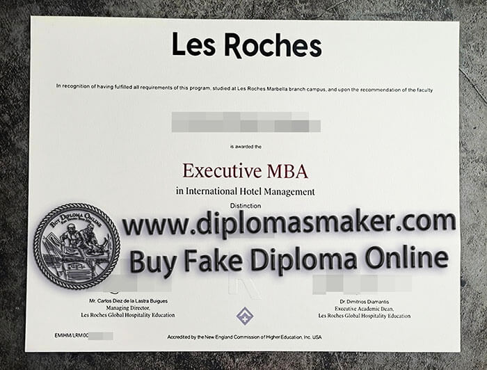 purchase fake Les Roches degree