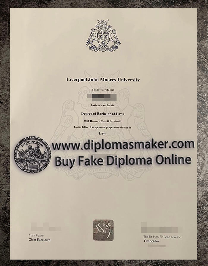 purchase fake Liverpool John Moores University diploma