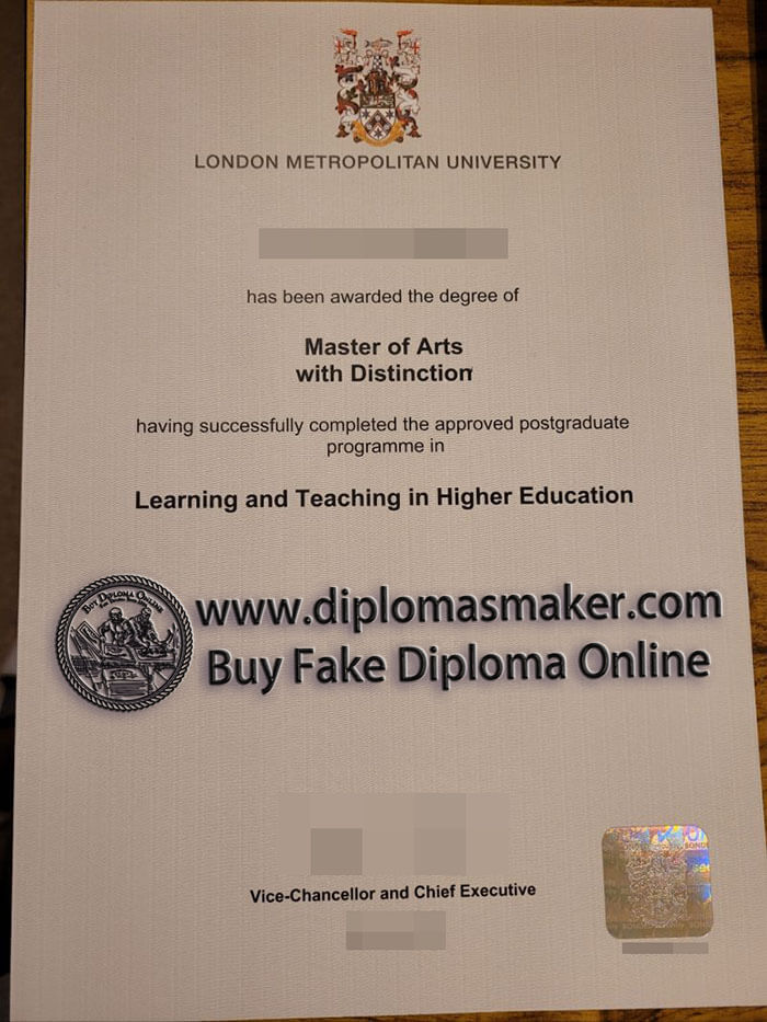 purchase fake London Metropolitan University diploma
