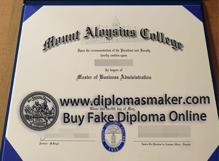 purchase fake Mount Aloysius College diploma