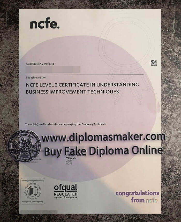 purchase fake NCFE Level 2 Certificate