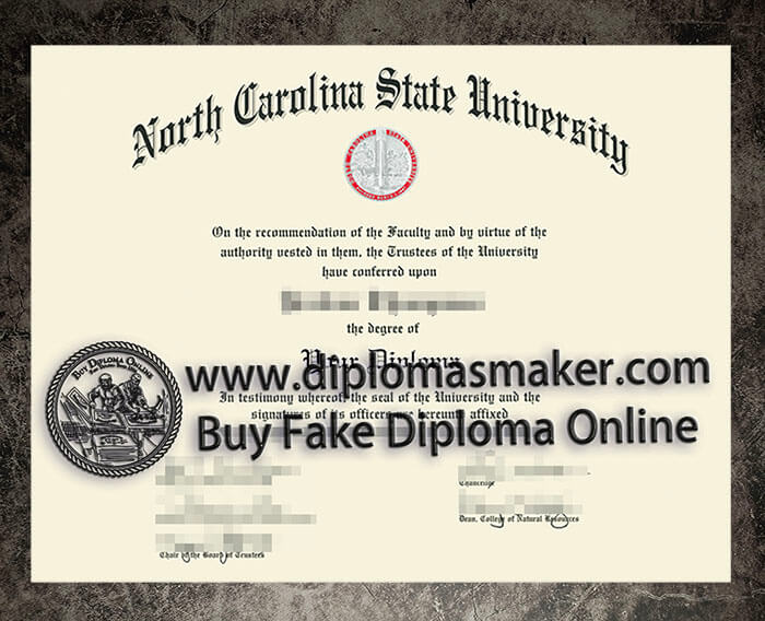 purchase fake North Carolina State University diploma